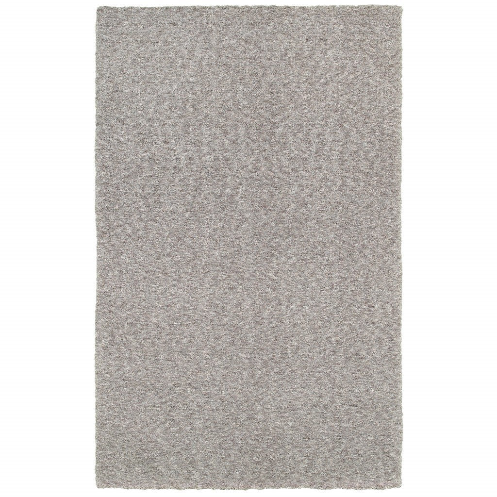 7' X 10' Modern Shaggy Soft Gray Indoor Area Rug