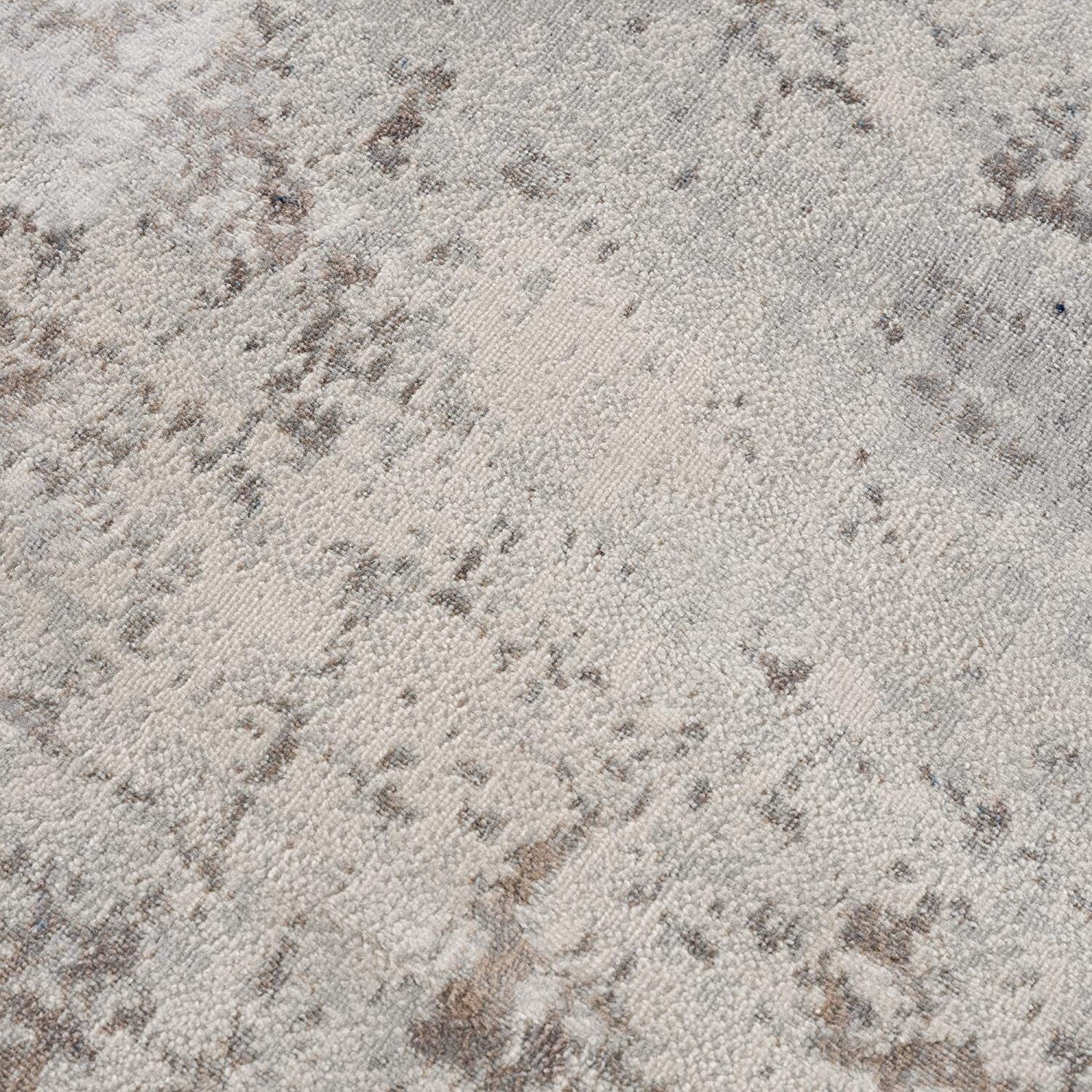 5' X 8' Navy Blue Distressed Striations Area Rug