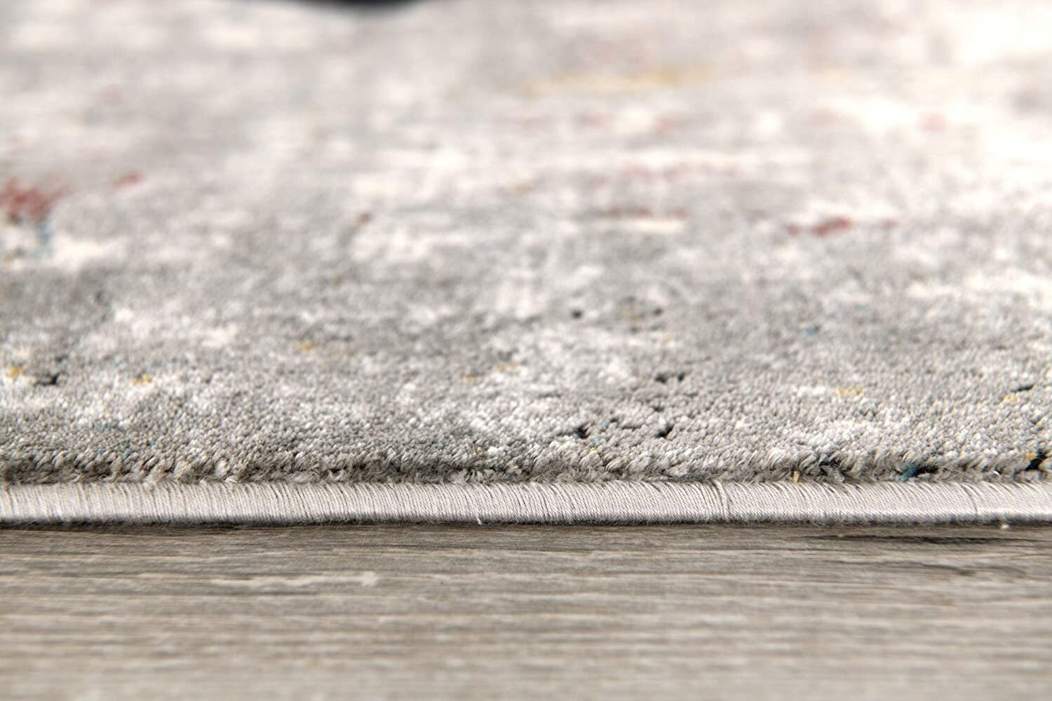 7' X 10' Gray And Ivory Abstract Area Rug