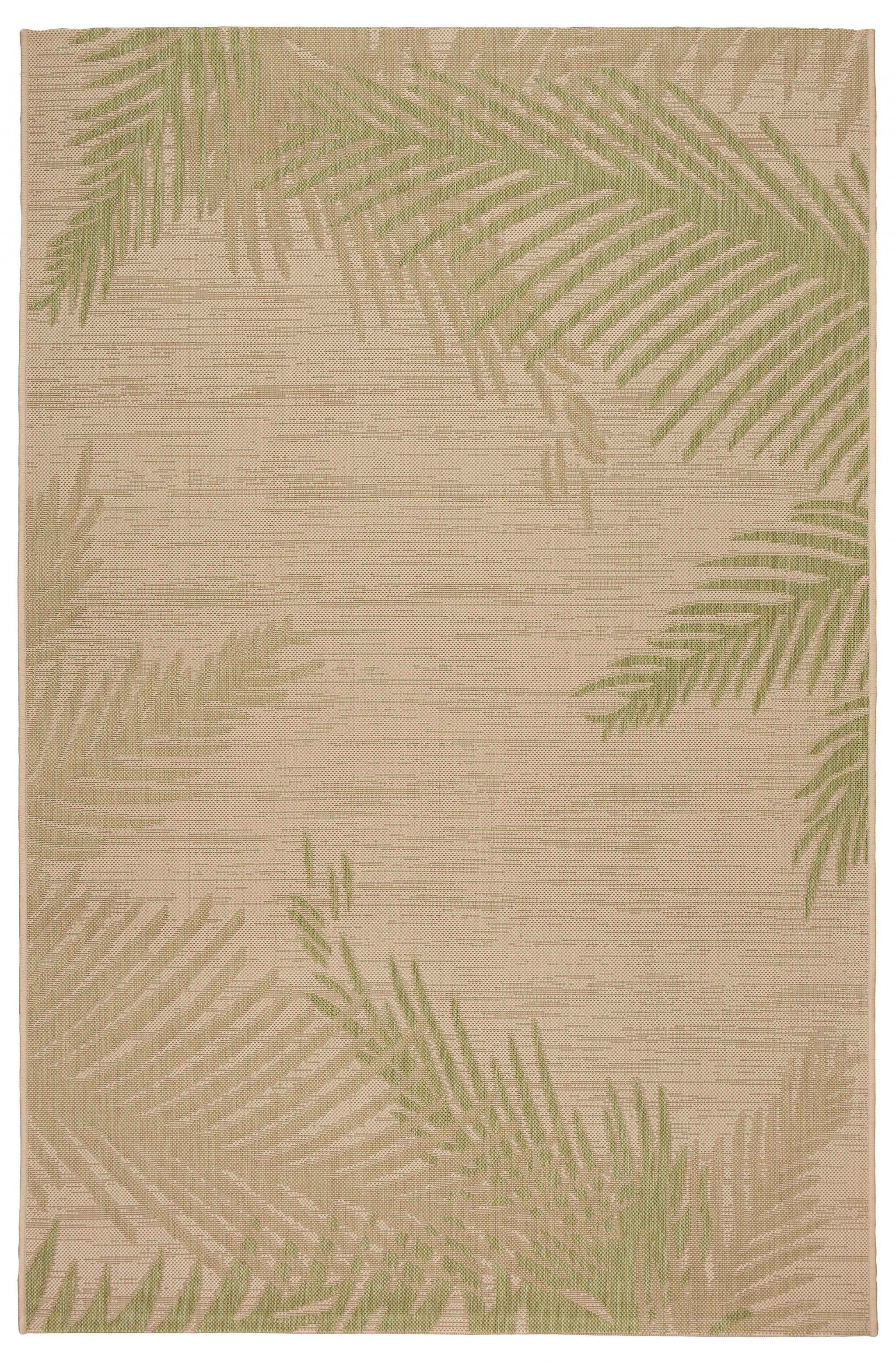 8' X 9' Green Palms Indoor Outdoor Area Rug