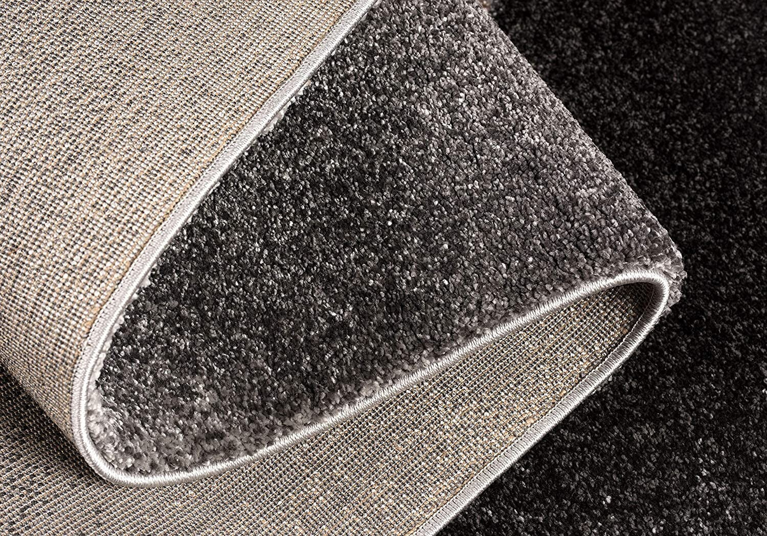 7' x 10' Gray and Tan Abstract Stroke Area Rug