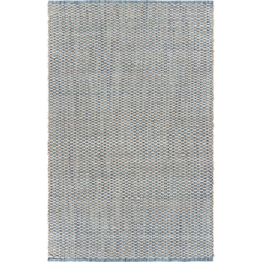 8' x 10' Blue and Beige Toned Area Rug