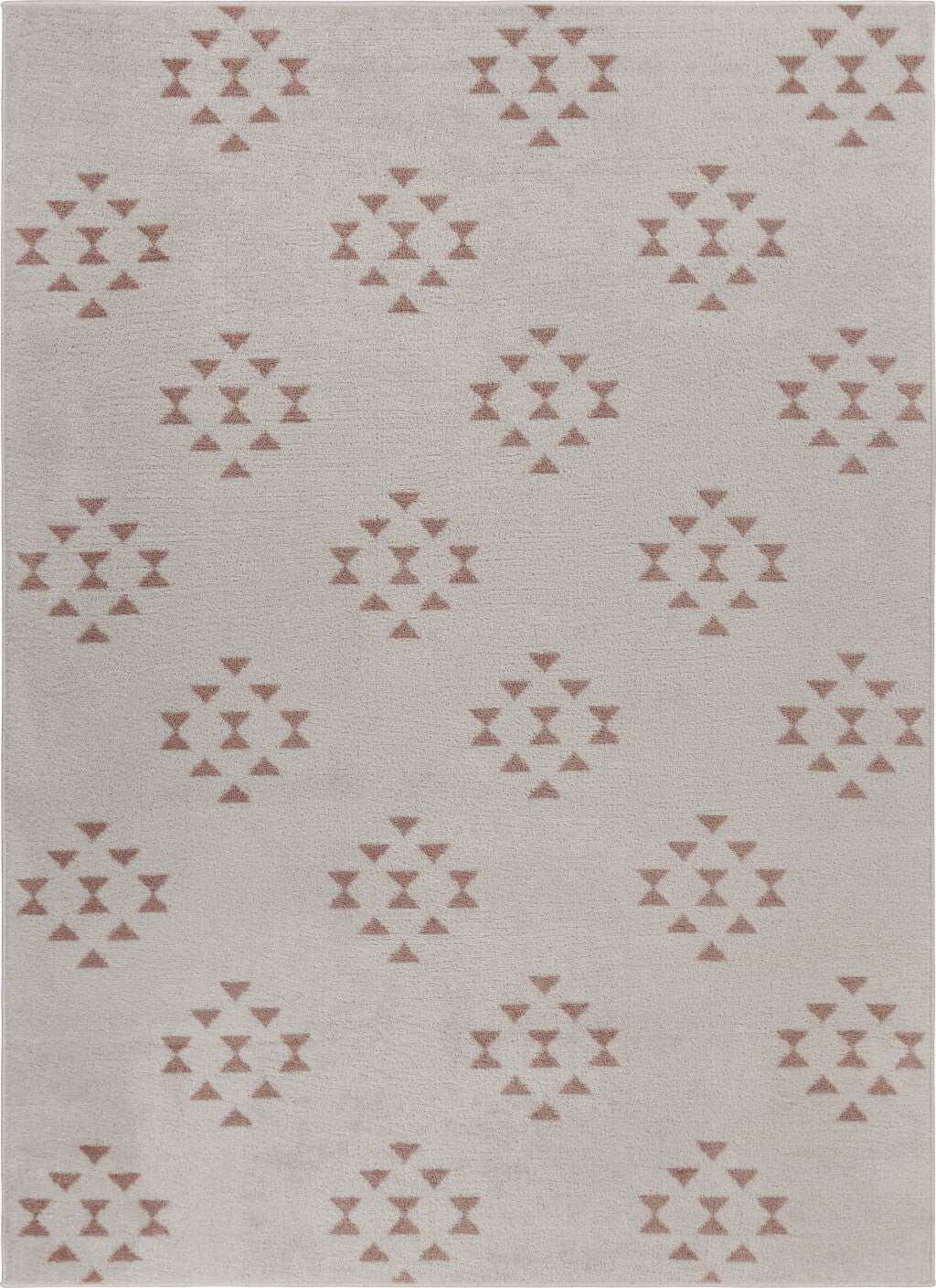 5' x 7' Tan and Beige Southwestern Area Rug