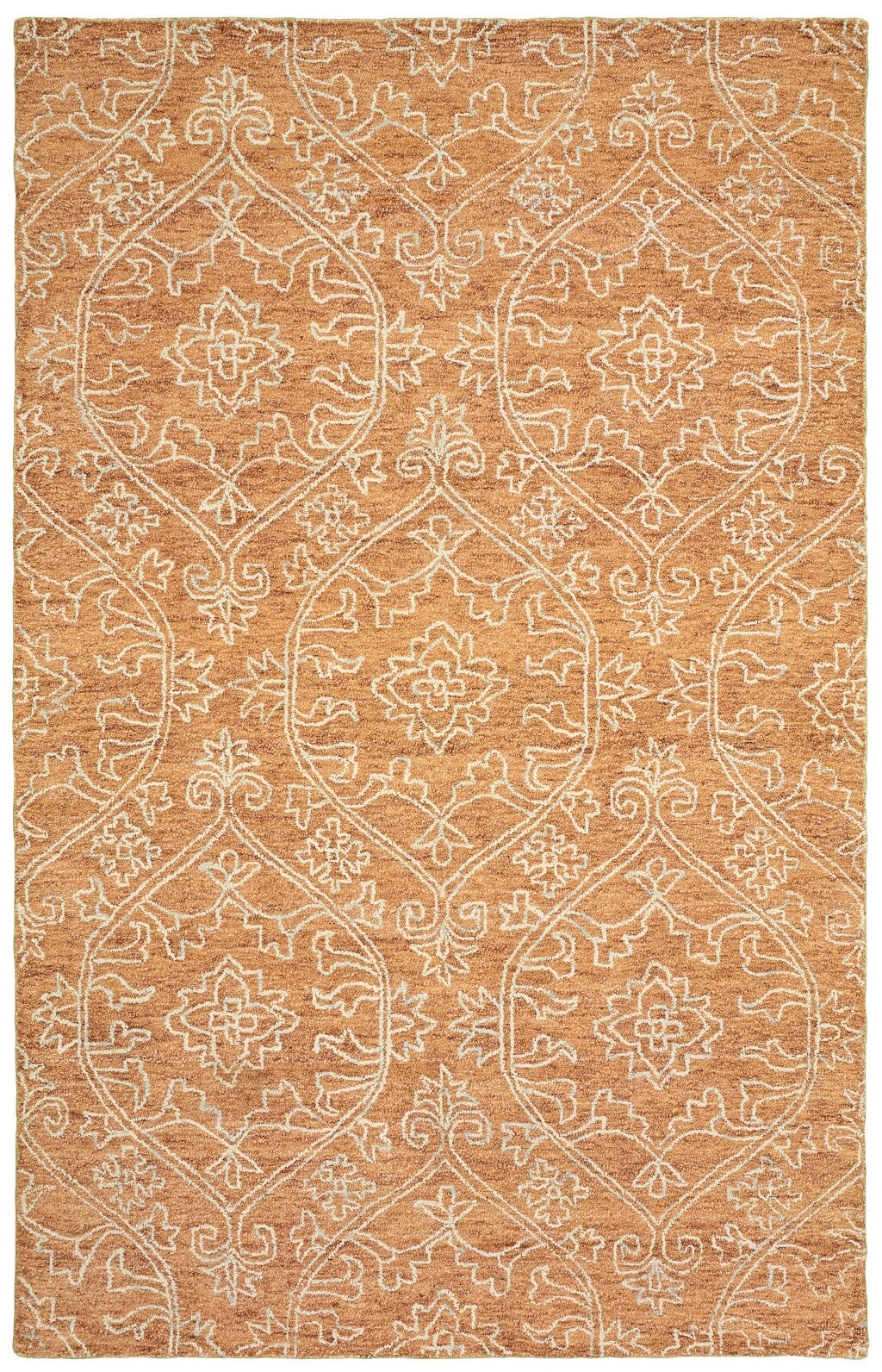 5' x 8' Rustic Floral Paradise Area Rug