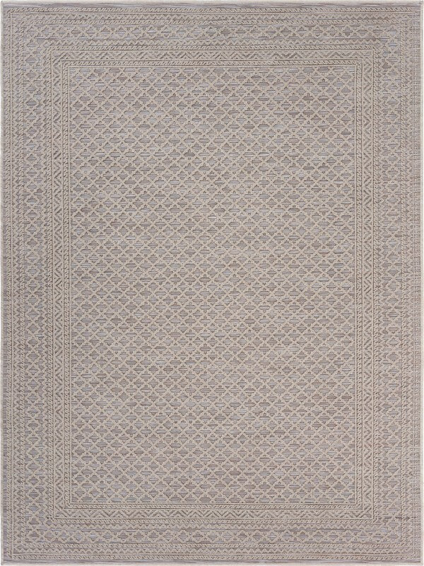 8' x 10' Gray Classic Indoor Outdoor Area Rug