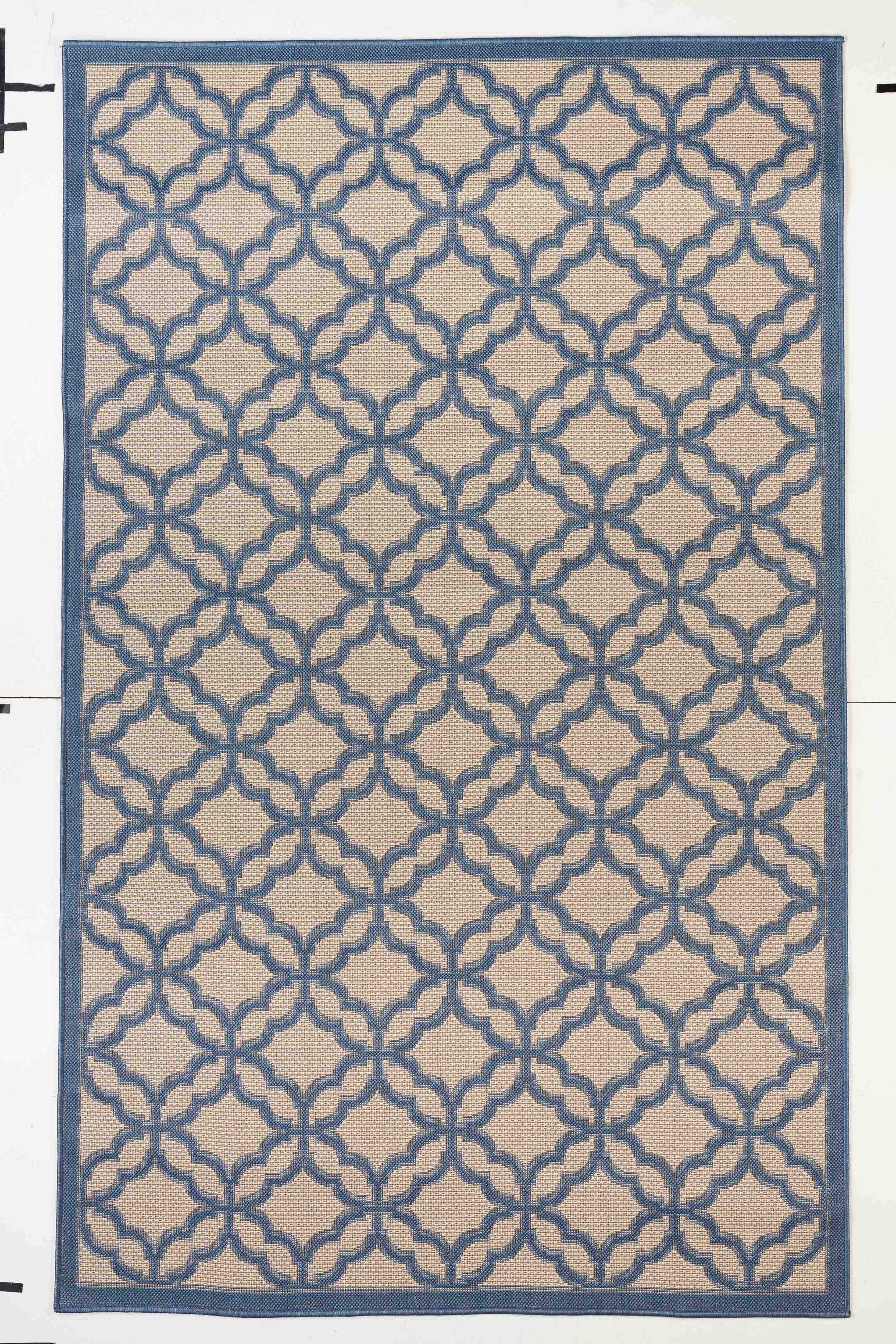 Fort Trellis Indoor/Outdoor Dark Blue Rug