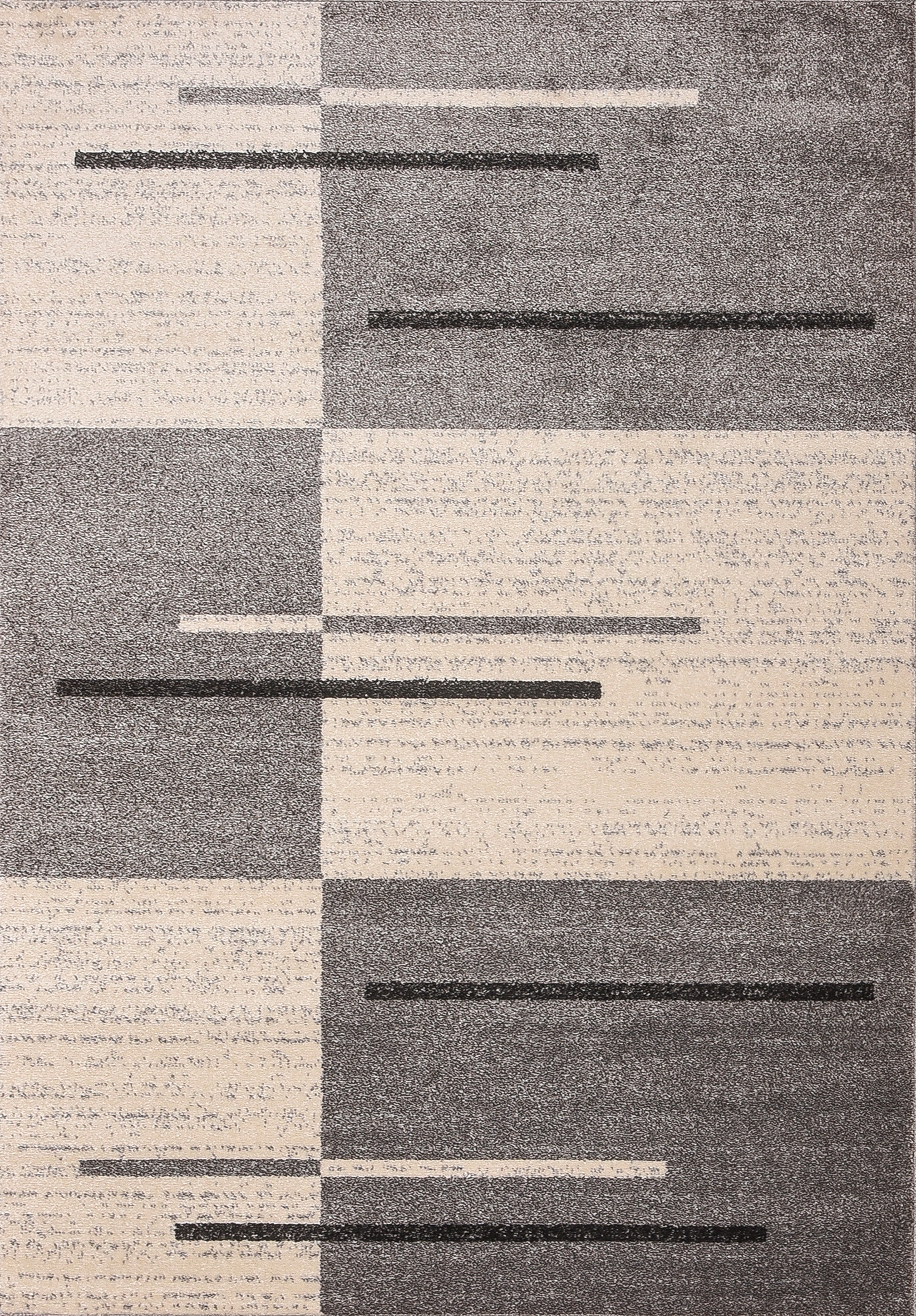 Piano String Gray Beige Area Rug 8 ft. by 10 ft.