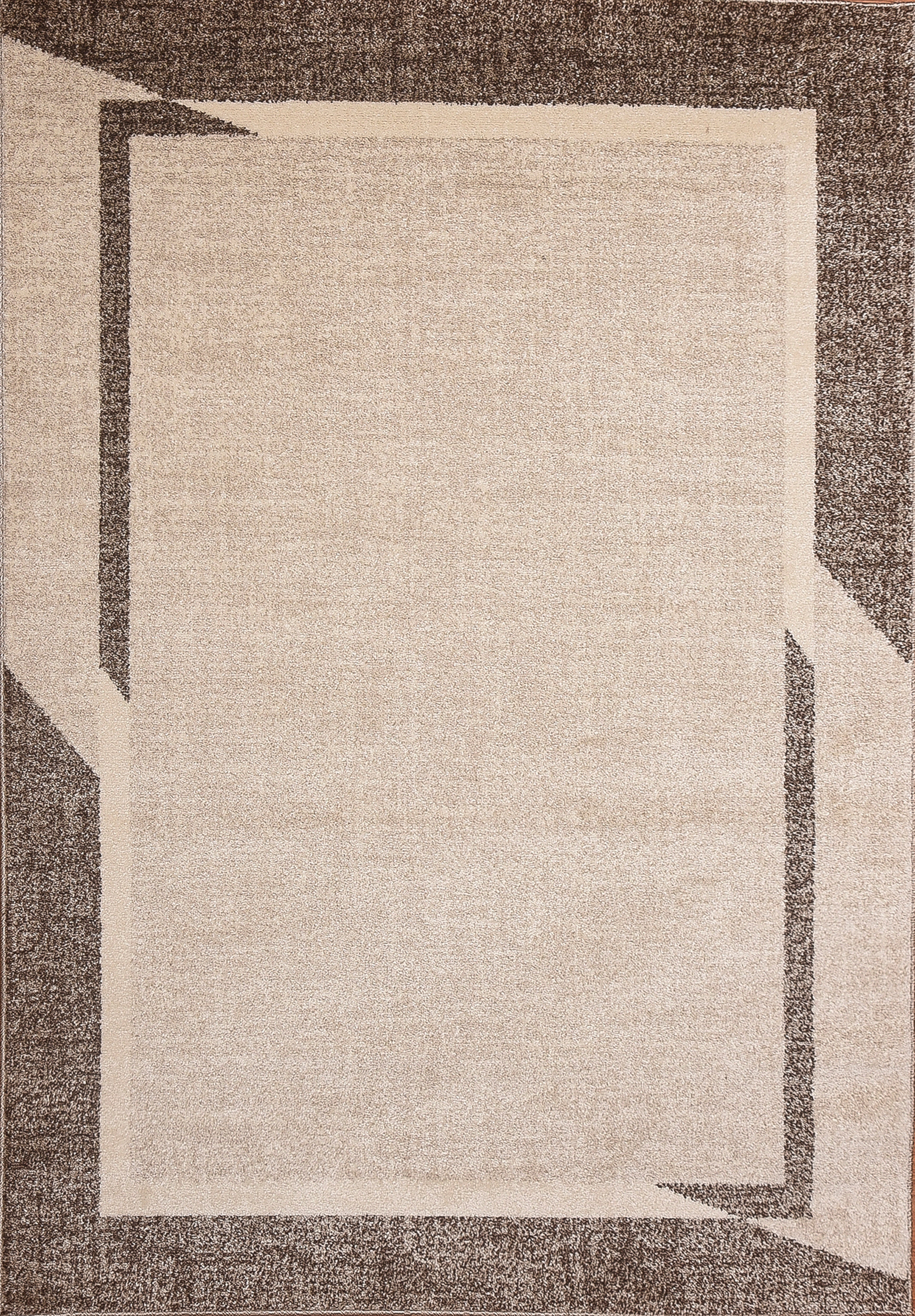 Fine Sleek Brown Beige Area Rug 3 ft. by 5 ft.