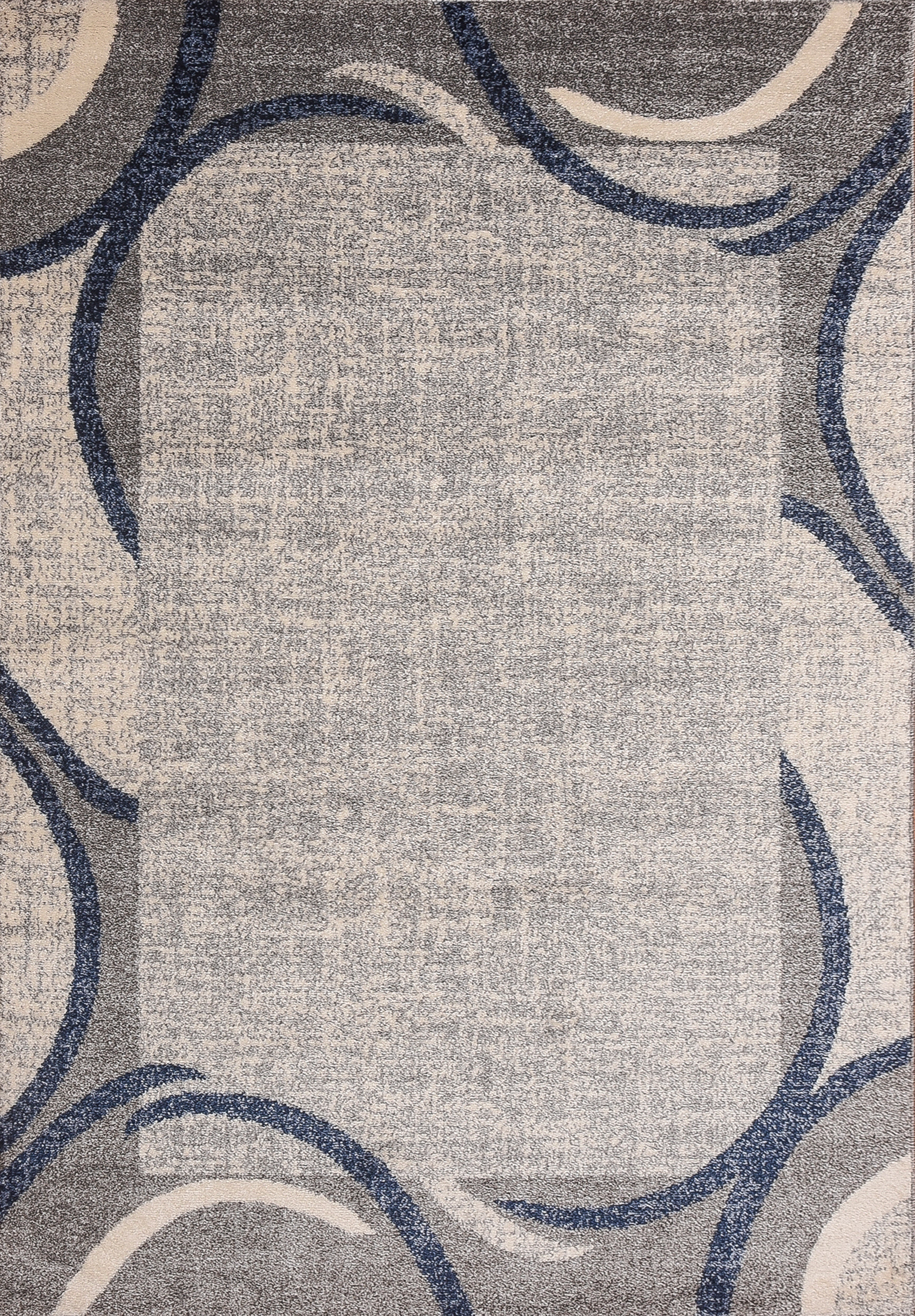 Ocean Crest Blue Beige Area Rug 5 ft. by 7 ft.