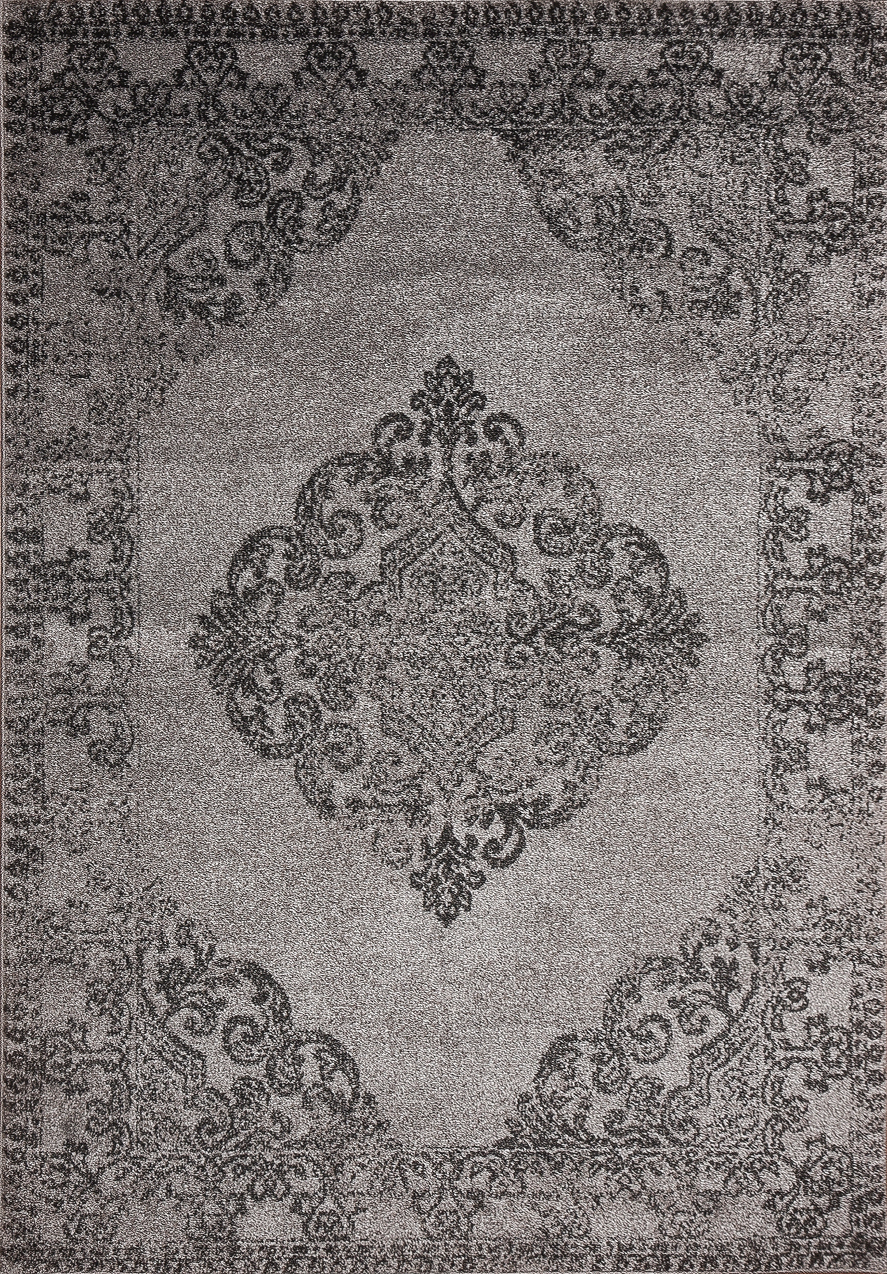 Hena Glory Gray Beige Area Rug 5 ft. by 7 ft.