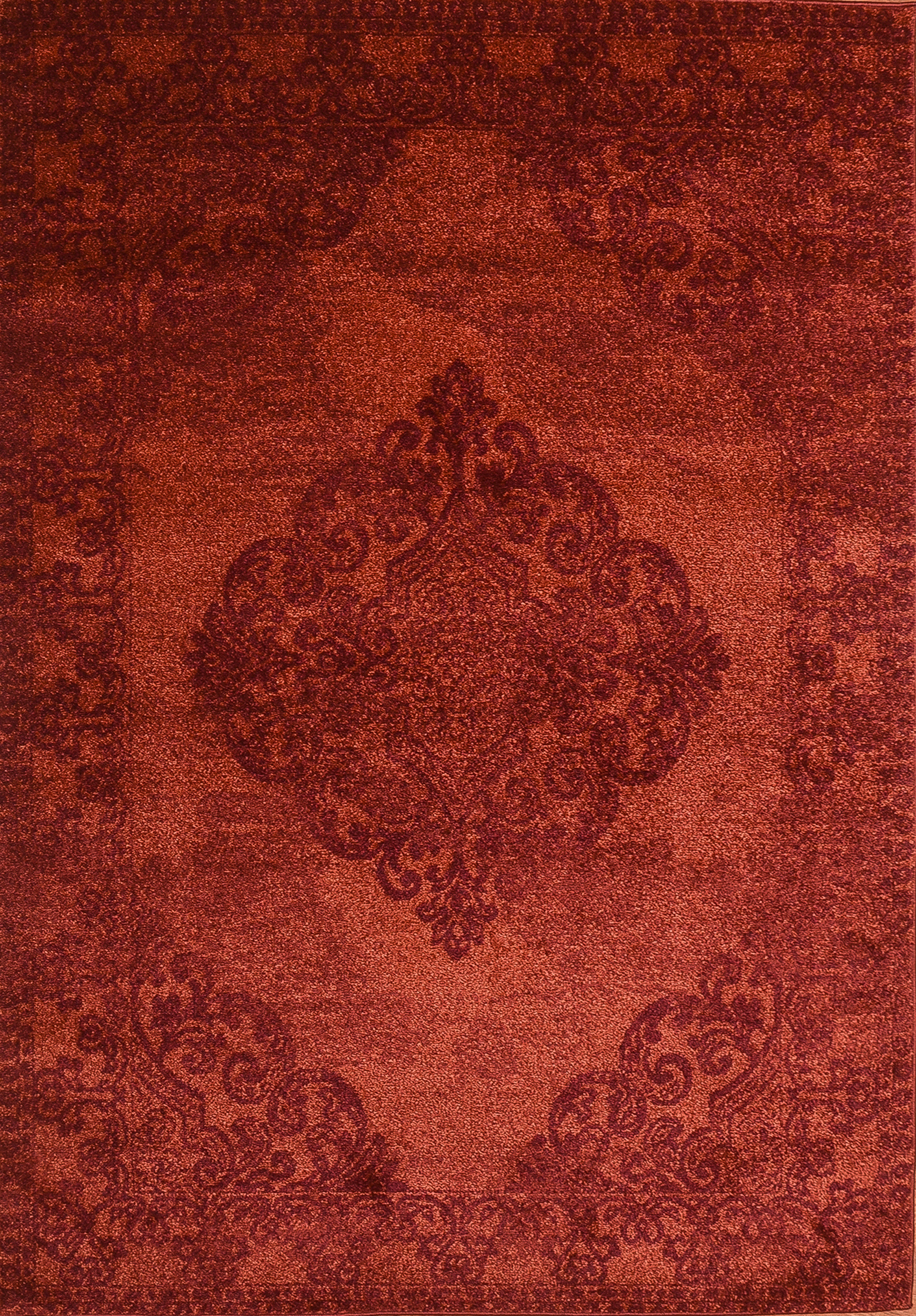 Hena Glory Red Beige Area Rug 5 ft. by 7 ft.